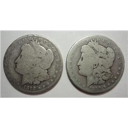 1878CC  and 1890CC Morgan $  AG/G