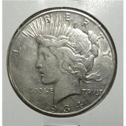 1934S Peace $  VF/XF