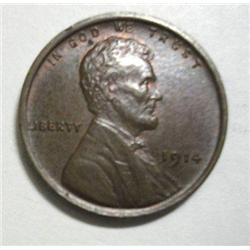 1914 Lincoln penny  MS63 BR