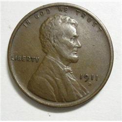 1911D  Lincoln penny XF