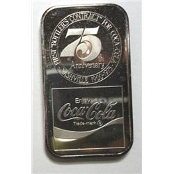 Coca Cola 1 oz silver bar