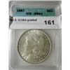 Image 1 : 1887 Morgan $  ICG64 graded correctly