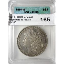 1894S Morgan $  ICG50 original undipped tough date to locate