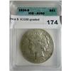 Image 1 : 1934S Peace $  ICG50 graded correctly