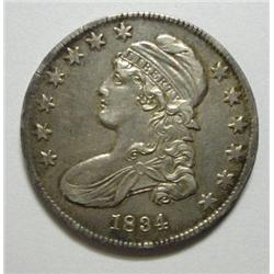 1834 Bust half $  XF/AU  O114 with typical strike for this variety