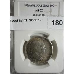 1926 Sesqui half $  NGC62