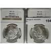 Image 1 : 2  1887 Morgan $  NGC63PL and 62PL