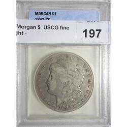 1892CC Morgan $  USCG fine  grade right