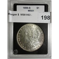 1899S Morgan $  MS61/63