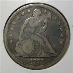 1872 Seated $  Fine.  Reverse is solid VF