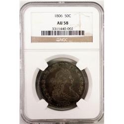 1806 Bust half $  NGC58  A REAL BEAUTY--MS60 GS BID = $8000
