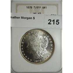 1878 7/8 feather Morgan $ NGC63