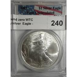 2001 ground zero WTC recovery silver  Eagle