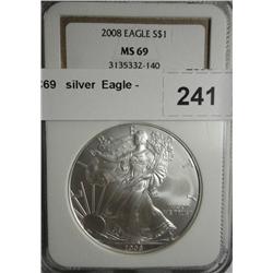 2008 NGC69   silver  Eagle