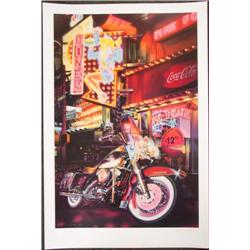 Gucwa KING & I Motorcycle Art LE Mixed Media Print