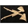 Image 3 : Indian Wars Native American Tomahawk US Uniform Badge
