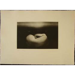 Sensual Nude BEACH Woman Mikio Watanabe Art Mezzotint