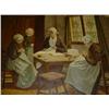 Image 2 : Oil on canvas Maids at work signed HL