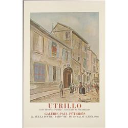 Maurice Utrillo : Rue Cortot a Montmartre Art Print