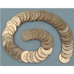 52 Diff Kennedy Halves 1964-2000, 4 Silver