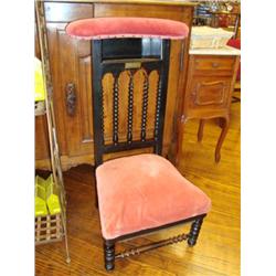 French prayer chair circa 1870