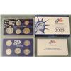 Image 1 : 2005 US Mint 11 Pc Proof Set w/Quarters