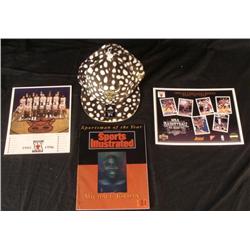 Chicago Bulls Lot Cow Hat, SI Jordan Hologram, Photo