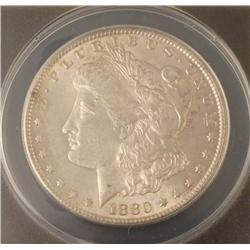 1880-S Morgan Silver Dollar MS60 ANACS Certified