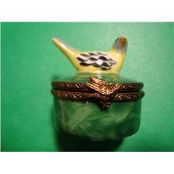 French hand painted Limoges box signed by artist