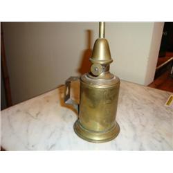Antique French Oil Lamp copper late 1800's