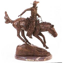Arizona Cowboy By Frederick Remington Bronze Sculpture