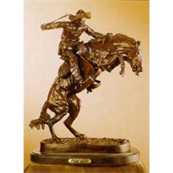 Bronco Buster-Bronze Sculpture By Frederick Remington