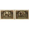 Image 1 : Set 2 German 1922 CU Dark (Subject) Notgeld Cryptic