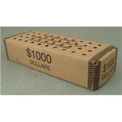 Unsearched 40 Rolls Wasington Presidential Dollars Box