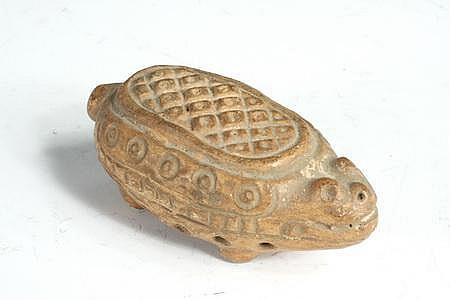 Mayan Rattles MWF484 - RARE MAYAN POTTERY RATTLE