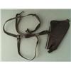 Image 2 : BLACK LEATHER SHOULDER HOLSTER WITH ALL STRAPS