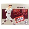 Image 1 : 1079 - BABE RUTH'S HOME RUN CANDY BAR METAL ADVERTISING SIGN - 12.5 X 16