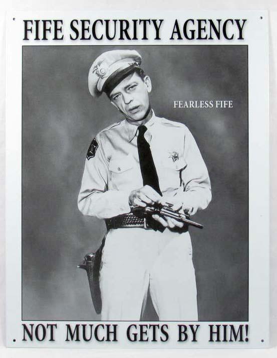 977 Barney Fife Funny Metal Sign 12 5 X 16