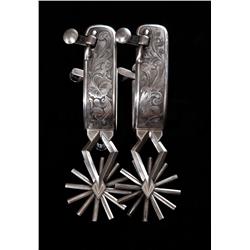 Herman Wells, Penwell, Texas Intricate Iron Spurs