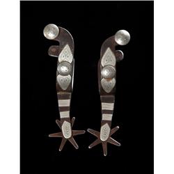 Oscar Crockett Pawhuska Pattern Spurs