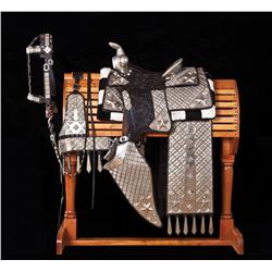 Flashy Ted Flowers Texas Star Parade Saddle