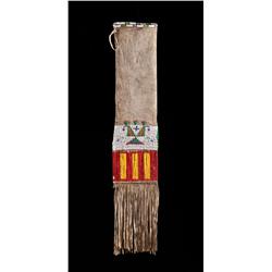 Two Beaded and Quilled Pipe Bags