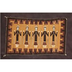 Two Navajo Yei Rugs
