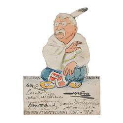 Joe Scheuerle (1874-1948), Drawing with Signatures