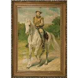 Vintage Buffalo Bill Cody Lithograph