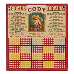 Cody Cigars Bartop Punchboard