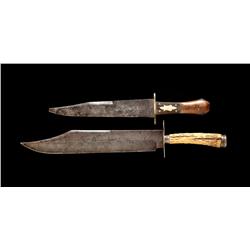 Lot of Two (2) Large Bowie Knives