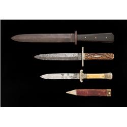 Lot of Three (3) Antique Dirks