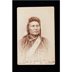 Chief Joseph (1840-1904) Cabinet Card Photograph