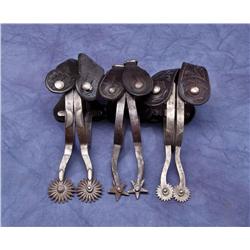 3 Pair of August Buermann “Daisy” Spurs